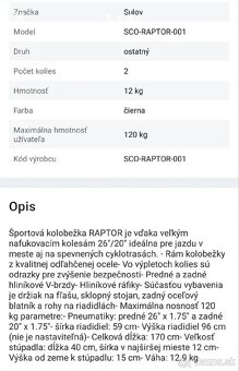 Kolobežka Suľov - Raptor - 2