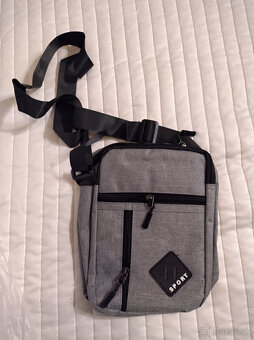 pánska sivá športová taška cez plece - ladvinka - 2