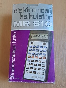 TESLA MR 610 – historická vědecká kalkulačka, komplet - 2