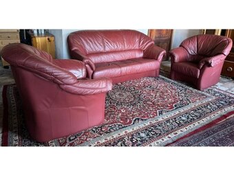 Kožená sedací souprava 3+1+1, 3127 - 2