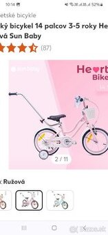 Krásny detský dievčenský bicykel TOP STAV - 2