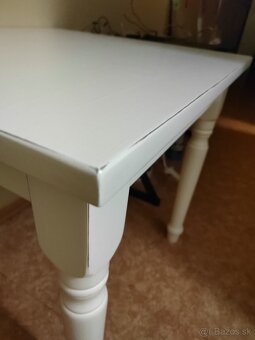 Stôl 80x80 biely - 2