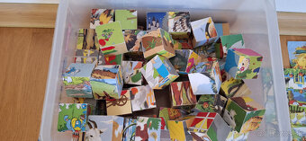Drevené kocky a puzzle - 2