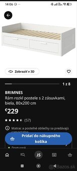 Brimnes posteľ ikea - 2