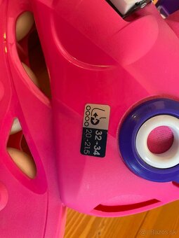 Detské kolieskové korčule Play3 ružovo-fialové - 2