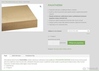 Pavatex Pavatherm 600x1100 mm - 2