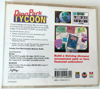 DINO PARK TYCOON 1995 DOS/MAC - 2