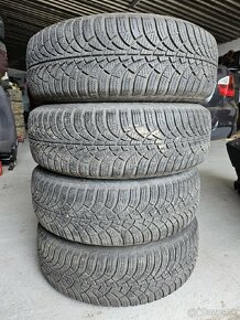 Plechové disky 5x100 + zimné pneu 185/60r15 - 2