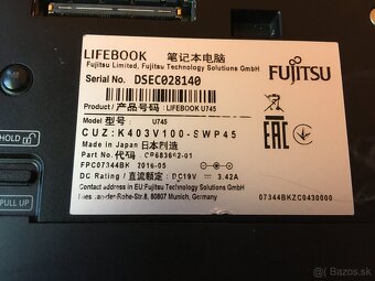 Predám notebook Fujitsu LIFEBOOK U Series - 2