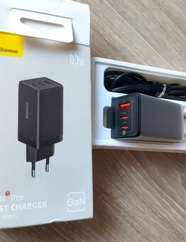 Baseus GaN5 Pro 65W PowerDelivery Quick Charge 4.0+, AFC ( - 2