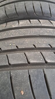 Predám 4ks jazdené letné 215/45r18-89V Good Year - 2