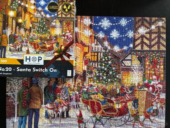 Hop puzzle- Santa switch on, 500 dielov - 2