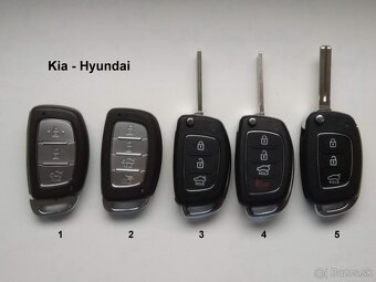 Hyundai autokluč obal kluča spínače - 2