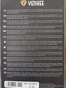 Ochranný kryt pre 7" tablety alebo e-knihy , šedá a čierna - 2
