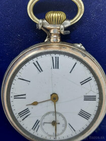 Strieborné vreckové hodinky BESANCON Du Comte dArtois Paris - 2