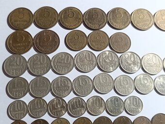 Mince ZSSR 1961-1991 63ks každá iná - 2