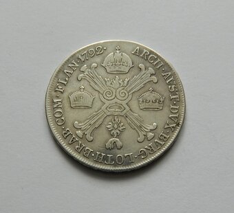 Predám 1/2 toliar 1792 H Leopold II. - 2