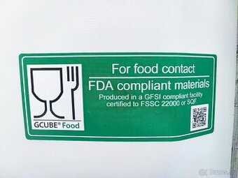 Potravinárske 1000l ibc kontajnery plastová nádrz sud - 2