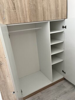 2x Detská poschodová posteľ so skrinkou a stolom - 2