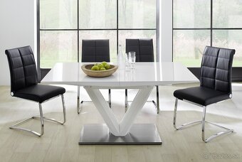 Biely rozkladaci jedalensky stol Vanessa a 6 stoliciek - 2