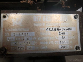 Vojenská elektrocentrála 6kW - 2