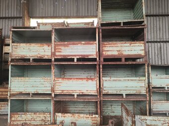 PREDÁM POUŽITÉ KOVOVÉ PALETY, BEDNE - 2