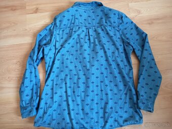 Riflova košeľa 46/XL TchiboBavlnená riflova košeľa Tchibo, v - 2