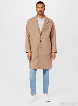 Kabát BURTON MENSWEAR LONDON - prechodný kabát Béžový - XL - 2