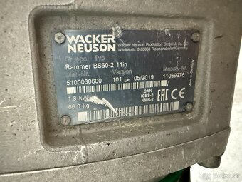 3. Vibračné dusadlo Wacker Neuson BS 60-2 r.v.2019 - 2