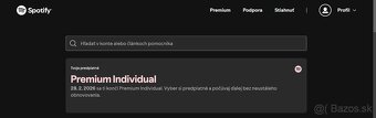 Spotify PREMIUM individual 3/6/12 mesiacov - 2