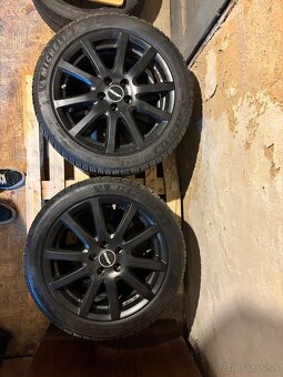 Predám čierne disky 5x100 R16 s pneumatikami Michelin Alpin - 2