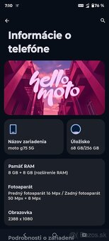 Moto g 75 5g 8-256 ram - 2