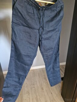 Ľanové nohavice H&M veľ. M - 2