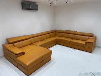 Predám koženú rohovú sedaciu súpravu 3,80x3m - 2