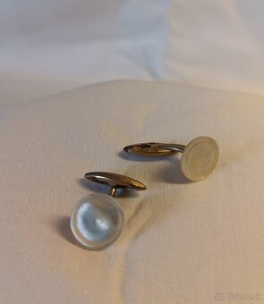 Staré perleťové manžetové knoflíčky - 2