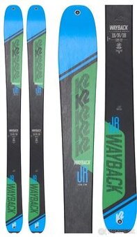 Detske skialpove lyze K2 wayback jr 84/136cm a pasy - 2