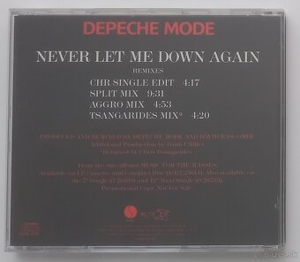 Depeche Mode US Promo CD Never Let Me Down Again - 2