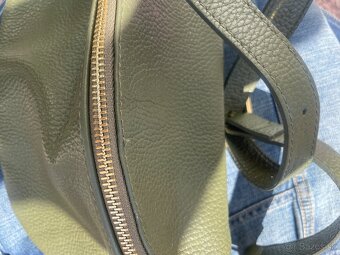 Zelená kožená ladvinka genuine leather - 2