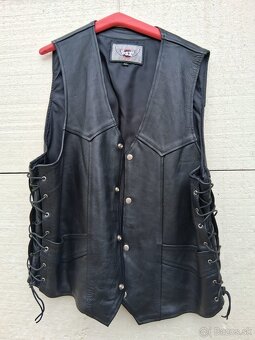 Kožená bunda a vesta – veľkosť 58+ / 4XL, kvalitná koža - 2