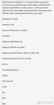 Samsung HT-F9750W 7.1 Domace Kino - 2