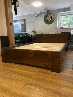 Posteľ z masívu - smrek - 2
