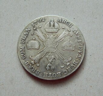 Predám 1 toliar 1792 H Leopold II. - 2