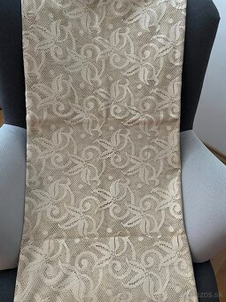 RETRO -Staručká záclona - krémová - nepoškodená - 2