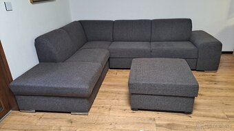 Predám rohovú sedaciu súpravu - rozkladaciu - 2