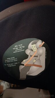 Autosedačka Kiddy 15 - 36 kg s izofixom - 2