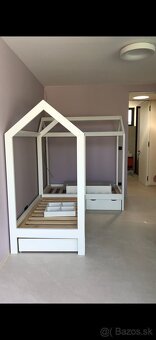 Detske domcekove postele z masivu - 2