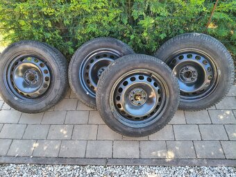 Predám plechové disky + pneumatiky - 2