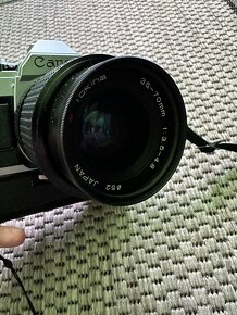 Slr Canon AE-1+objektív Tokina 35-70mm 1:3,5-4,8+Motorwinder - 2