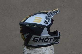 Prilba helma shot striborno-čierna - 2