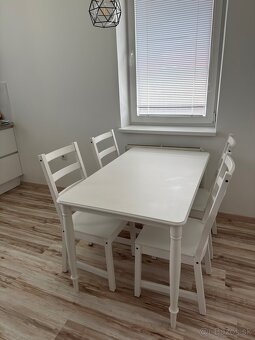 Stôl, 4 stoličky, vankúše na stoličky IKEA DANDERYD - 2